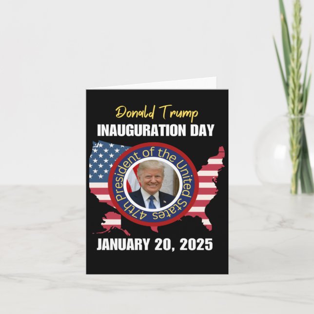 President Donald Trump Inauguration Day 2025 Souve Kort (Framsida)