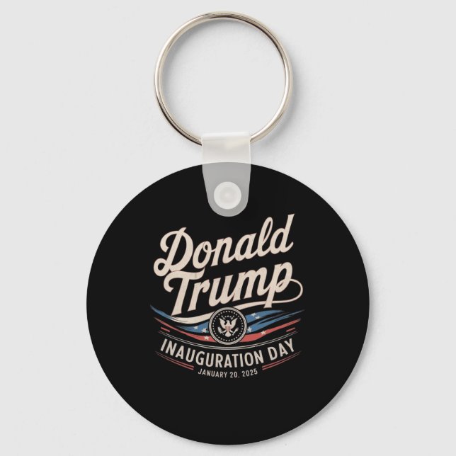 President Donald Trump Inauguration Day 2025 Suppo Nyckelring (Framsida)