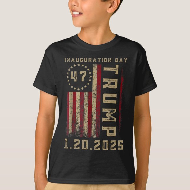 President Donald Trump Inauguration Day 2025 T Shirt (Framsida)