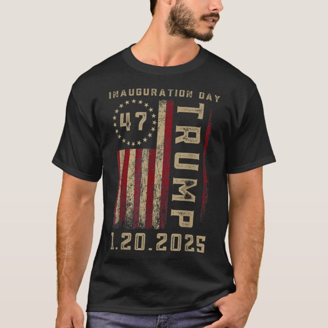 President Donald Trump Inauguration Day 2025 T Shirt (Framsida)