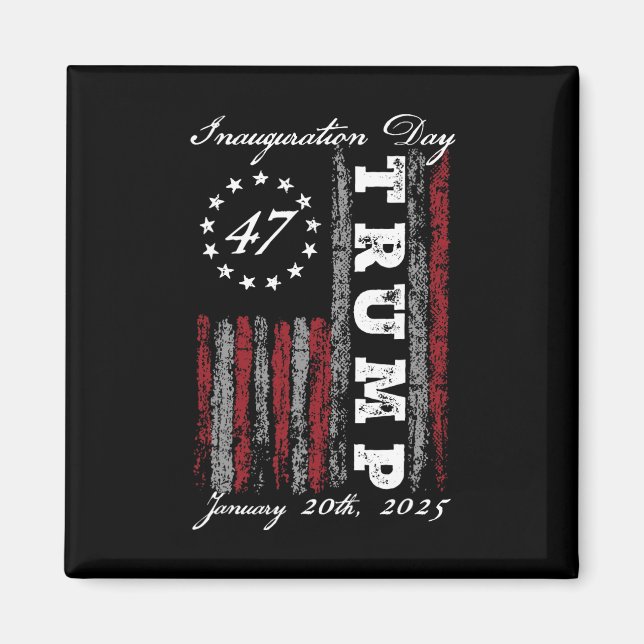 President Donald Trump Inauguration Day 2025 Us Fl Magnet (Framsidan)