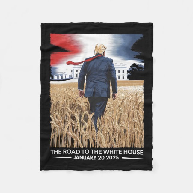 President Donald Trump Inauguration Day 2025 Vinta Fleecefilt (Framsidan)