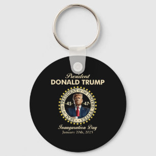 President Donald Trump Inauguration Day 20 januari Nyckelring