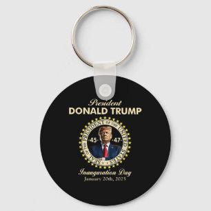 President Donald Trump Inauguration Day 20 januari Nyckelring