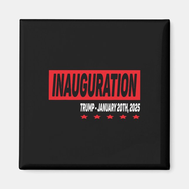 President Donald Trump Inauguration Day - januari Magnet (Framsidan)