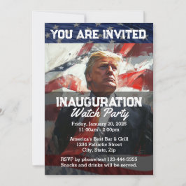 President Donald Trump Inauguration Party Anpassni Inbjudningar