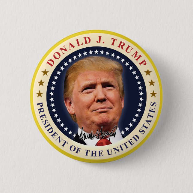 President Donald Trump Inauguration Souvenir Knapp (Framsida)