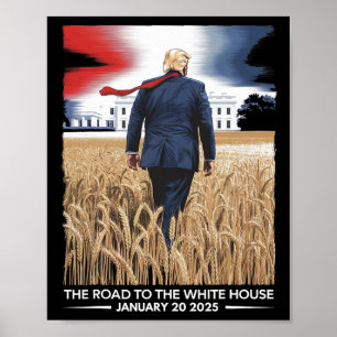 President Donald Trump invigning dag 2025 Vinta Poster