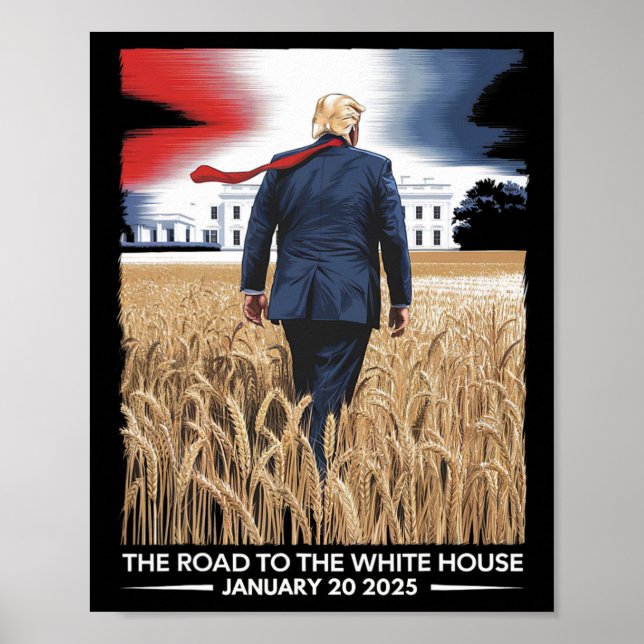 President Donald Trump invigning dag 2025 Vinta Poster (Framsidan)