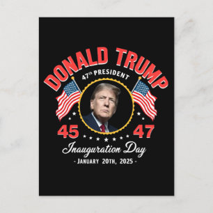 President Donald Trump invigning dag 2025 Vykort