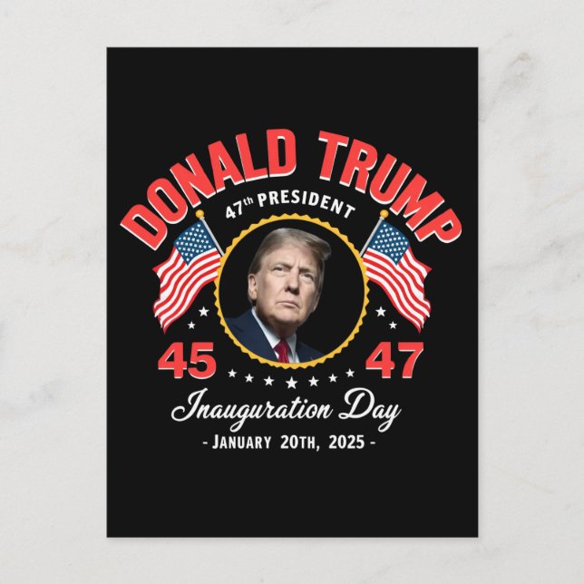 President Donald Trump invigning dag 2025 Vykort (Framsida)