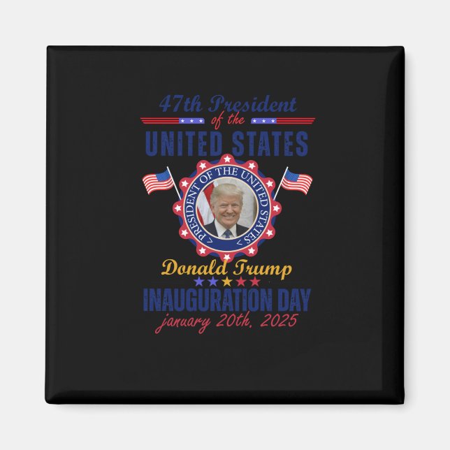 President Donald Trump Invigningsdagen 2025 i FN Magnet (Framsidan)