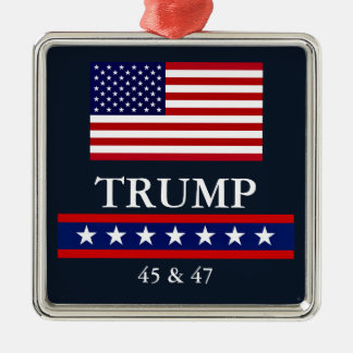 PRESIDENT DONALD TRUMP JULGRANESORNAMENT JULGRANSPRYDNAD METALL