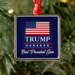PRESIDENT DONALD TRUMP JULGRANESPRYDNAD JULGRANSPRYDNAD METALL