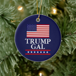 PRESIDENT DONALD TRUMP JULGRANSSMYCKE JULGRANSPRYDNAD KERAMIK