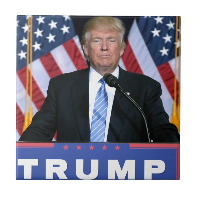 President Donald Trump Kakelplatta (Framsidan)