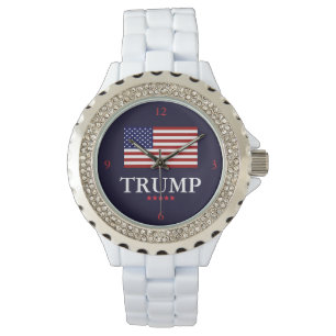 PRESIDENT DONALD TRUMP KVINNORS KLICKA ARMBANDSUR