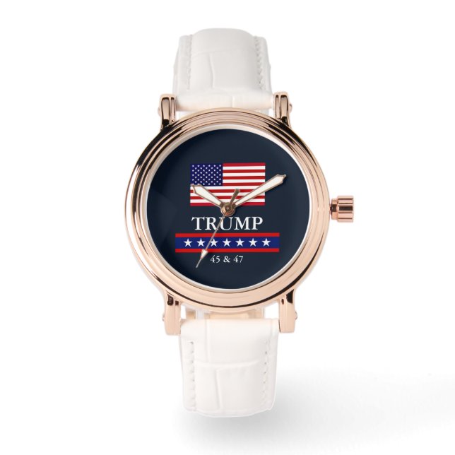 PRESIDENT DONALD TRUMP KVINNORS KLICKA ARMBANDSUR (Framsida)
