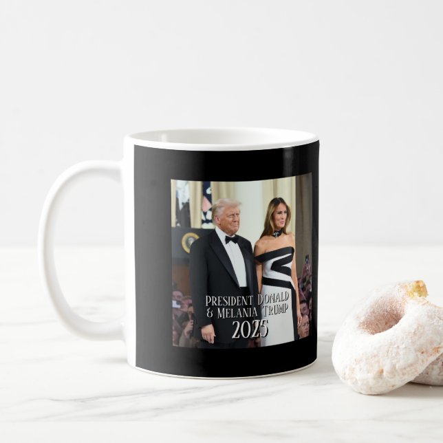 President Donald Trump & Melania Elegant 2020 Kaffemugg (Med munk)