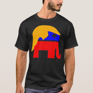 President Donald Trump och Republican Elephant Mas T Shirt