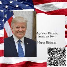 President Donald Trump Officiell Porträtt Birthday