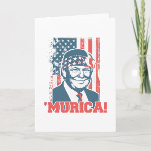President Donald Trump patriotiska Murica Kort
