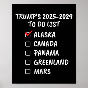President Donald Trump Politisk Fiktion Humor Skäm Poster