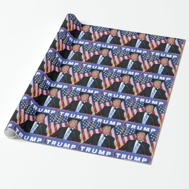 President Donald Trump Presentpapper (Utrullad)