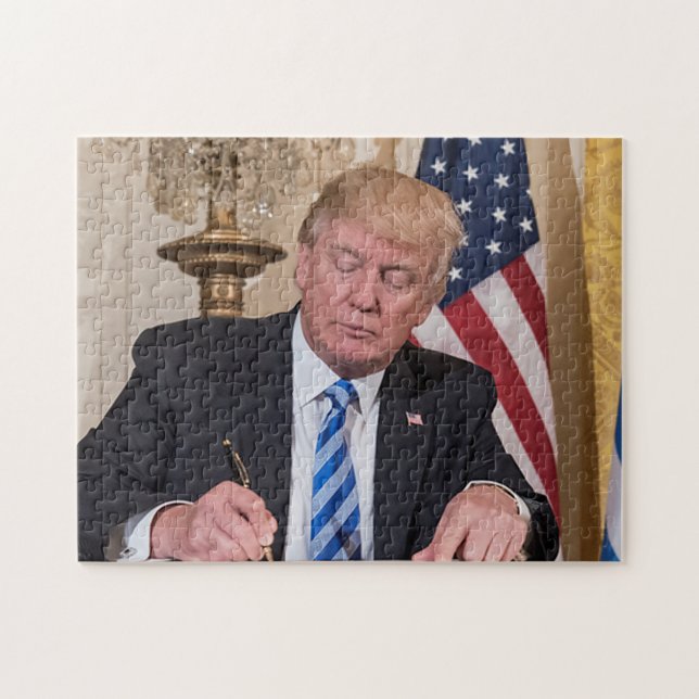 President Donald Trump Pussel (Horisontell)