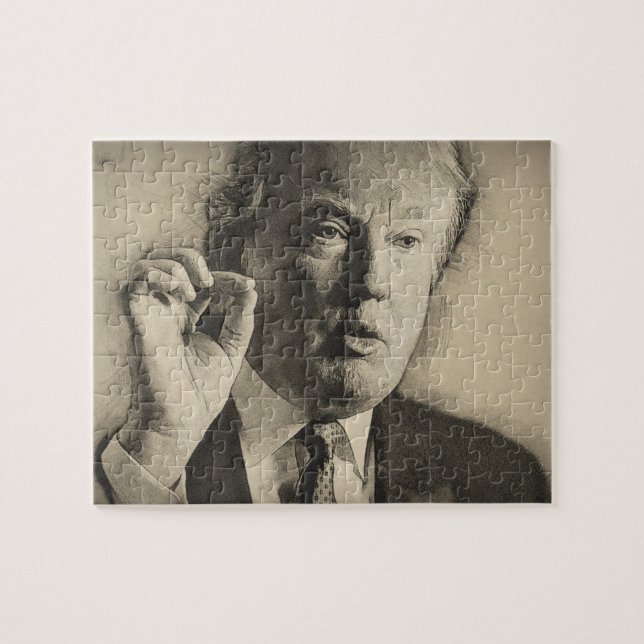 President Donald Trump Pussel (Horisontell)