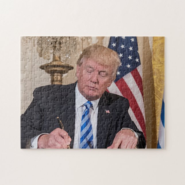 President Donald Trump Pussel (Horisontell)