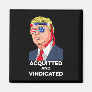 President Donald Trump Riksrätt Frikänd Och V Magnet