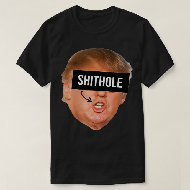 President Donald Trump Shithole T Shirt (Design framsida)