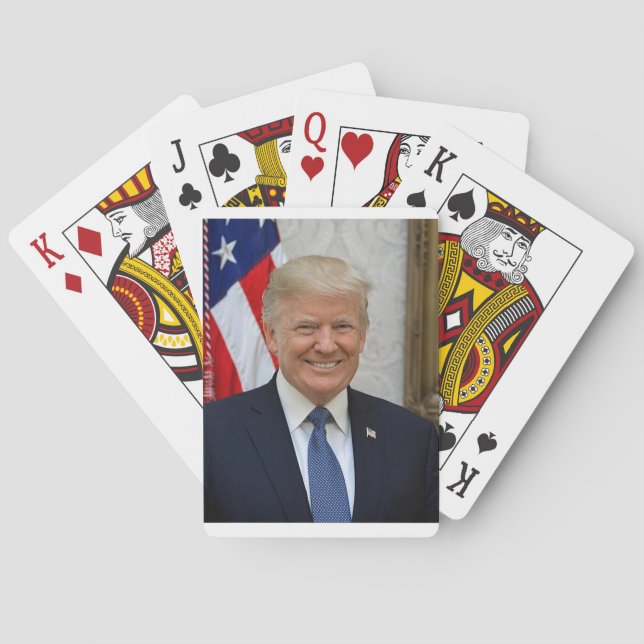 President Donald Trump-skivan Casinokort (Baksidan)