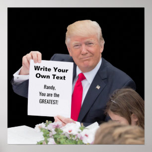 President Donald Trump - Skriva din egen text Poster