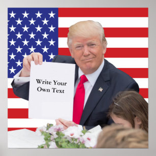 President Donald Trump - Skriva din egen text Poster
