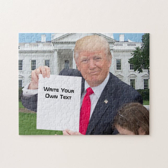 President Donald Trump - Skriva din egen text Pussel (Horisontell)