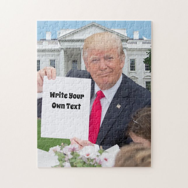 President Donald Trump - Skriva din egen text    Pussel (Vertikal)