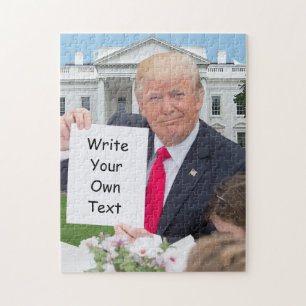 President Donald Trump - Skriva din egen text Pussel