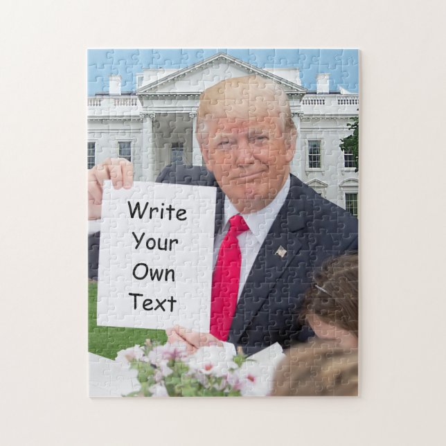 President Donald Trump - Skriva din egen text Pussel (Vertikal)