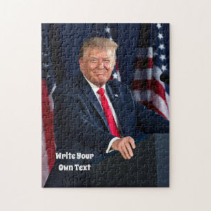 President Donald Trump - Skriva din egen TextJ Pussel