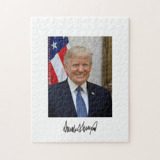 President Donald Trump Smiling Jigszle Puzzle Pussel