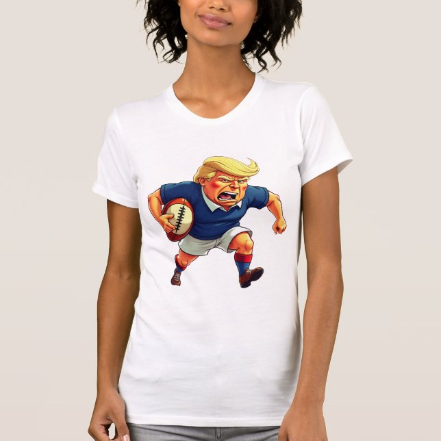 President Donald Trump spelar rugby T Shirt (Framsida)