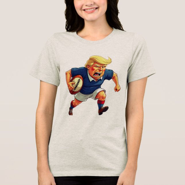 President Donald Trump spelar rugby T Shirt (Framsida)