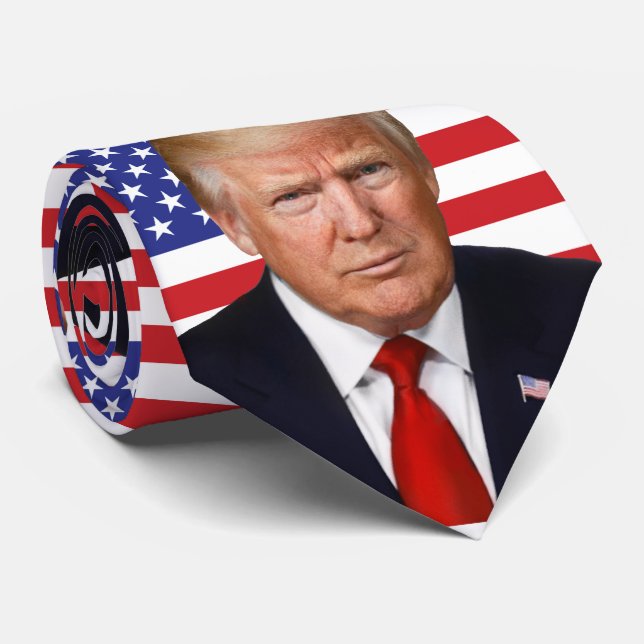 President Donald Trump - U.S.-flagga Slips (Rullad)