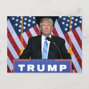 President Donald Trump Vykort