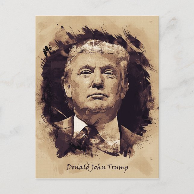 President Donald Trump Vykort (Framsida)