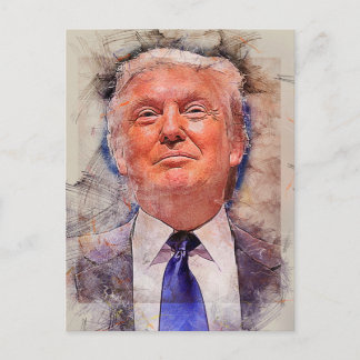 President Donald Trump Vykort