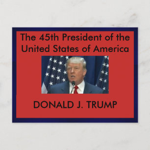 President Donald Trump-vykort Vykort
