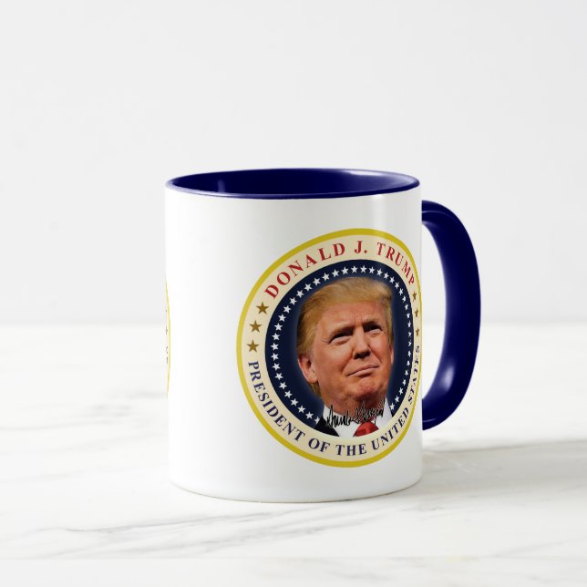 President Donald Trumps invigningssouvenir Mugg (Framsida höger)